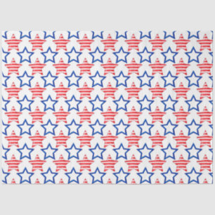 America Red White and Blue Series Design 15 Tissue Paper
