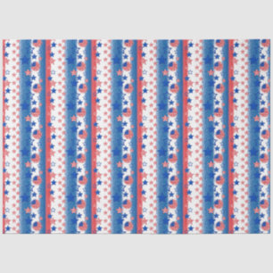 America Red White and Blue Series Design 25 Tissue Paper