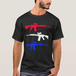 America Rifles Conservative Gun Second Amendment L T-Shirt