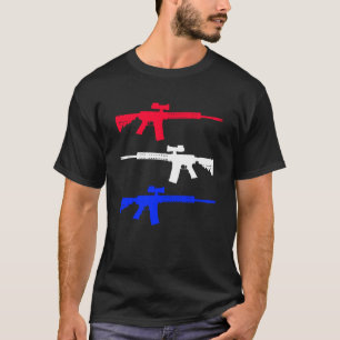 America Rifles Conservative Gun Second Amendment L T-Shirt
