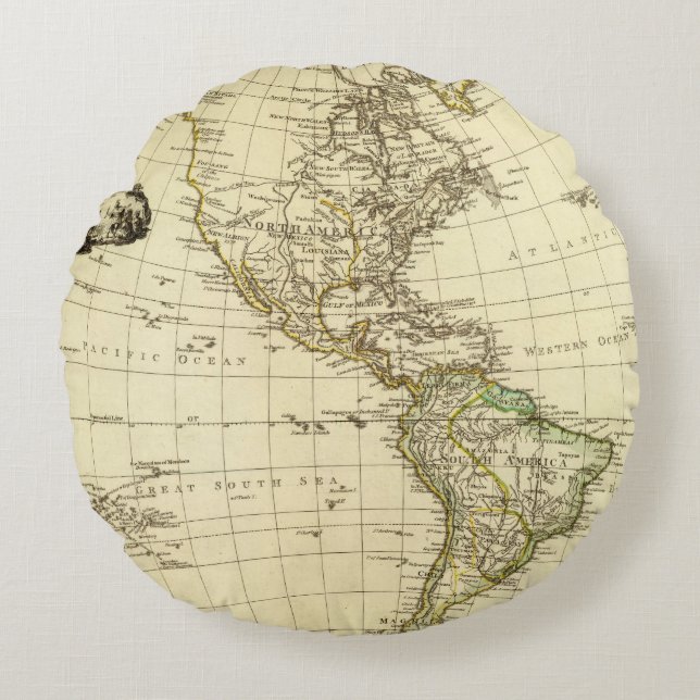 America Round Pillow (Front)