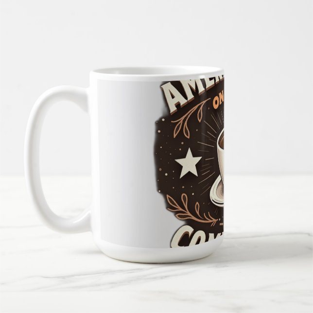 America Runs on Coffee and Complaints Coffee Mug (Left)