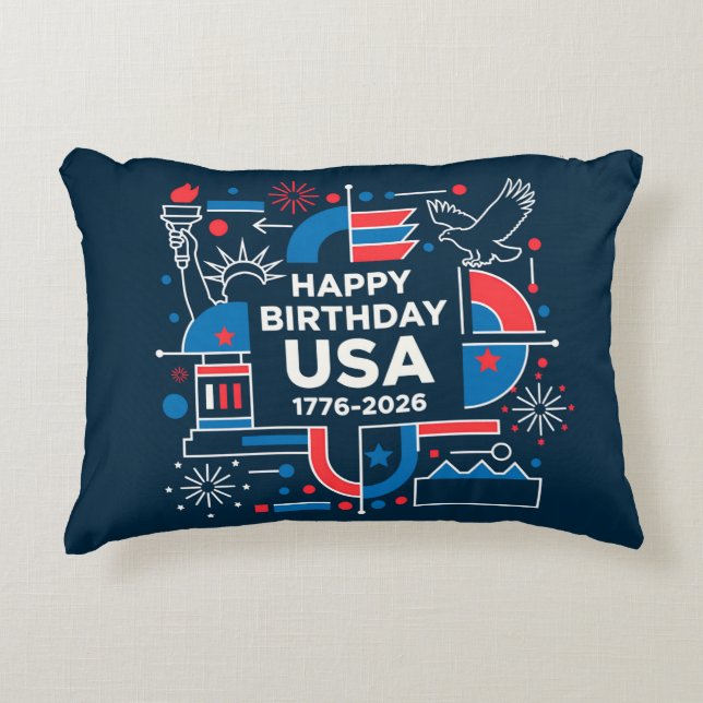 America’s 250th anniversary accent pillow (Front)