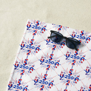 America’s 250th anniversary beach towel