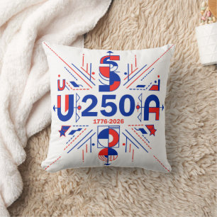 America’s 250th anniversary throw pillow