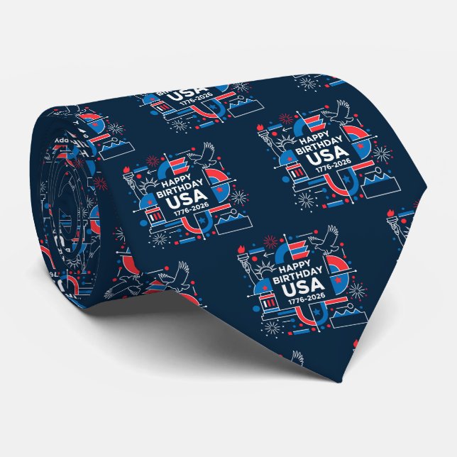 America’s 250th anniversary tie (Rolled)