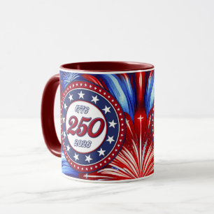 America’s 250th Birthday 1776-2026 Graphic Firew Mug