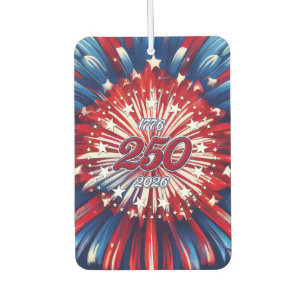 America’s 250th Birthday 1776-2026 RWB Fireworks Air Freshener