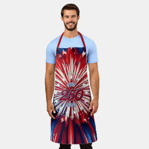America’s 250th Birthday 1776-2026 RWB Fireworks Apron