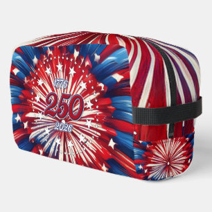 America’s 250th Birthday 1776-2026 RWB Fireworks Dopp Kit