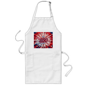 America’s 250th Birthday 1776-2026 RWB Fireworks Long Apron