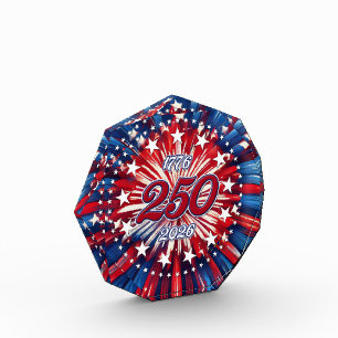 America’s 250th Birthday 1776-2026 RWB Fireworks Photo Block