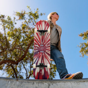 America’s 250th Birthday 1776-2026 RWB Fireworks Skateboard