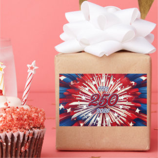 America’s 250th Birthday 1776-2026 RWB Fireworks Sticker