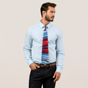 America’s 250th Birthday 1776-2026 RWB Fireworks Tie