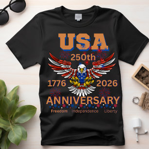 America’s 250th Birthday bald eagle july 4th T-Shirt