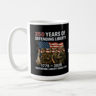 America’s 250th Birthday US Flag Military Parade  Coffee Mug