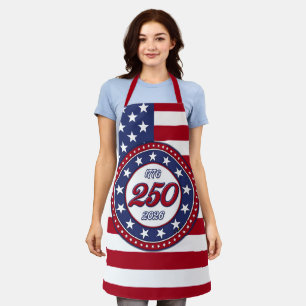 America’s 250th Birthday With USA Flag Apron