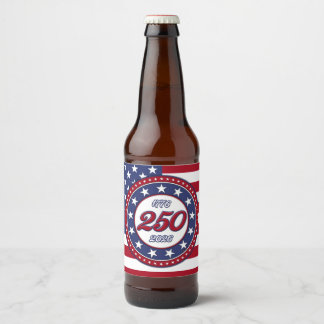 America’s 250th Birthday With USA Flag Beer Bottle Label