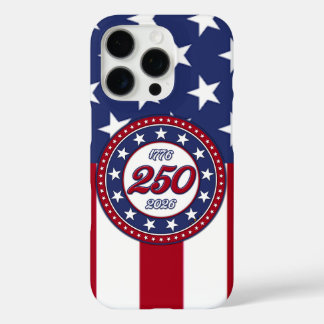 America’s 250th Birthday With USA Flag iPhone 16 Pro Case