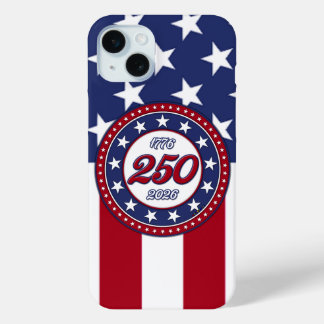 America’s 250th Birthday With USA Flag iPhone 15 Mini Case