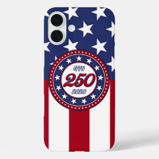 America’s 250th Birthday With USA Flag iPhone 16 Plus Case