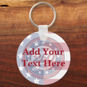 America’s 250th Birthday With USA Flag Keychain