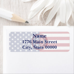 America’s 250th Birthday With USA Flag Label