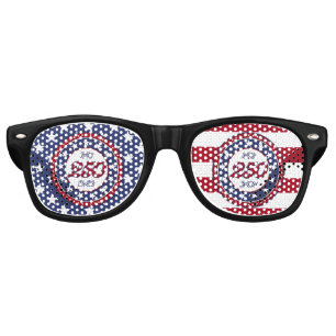 America’s 250th Birthday With USA Flag Retro Sunglasses