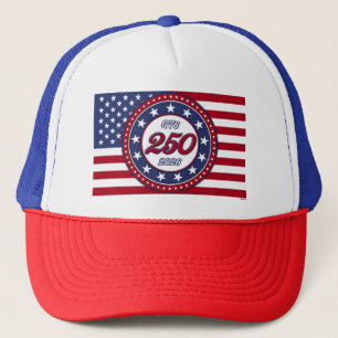 America’s 250th Birthday With USA Flag Trucker Hat