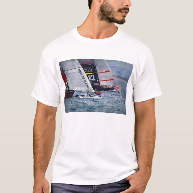 america s cup Sailing, sailboat, sailboat race T-Shirt (Front)