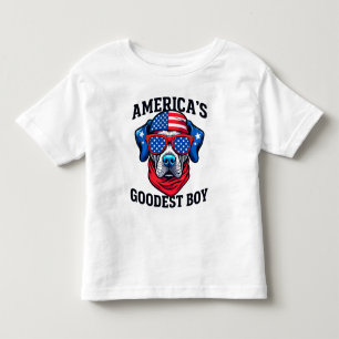 America’s Goodest Boy Dog Toddler T-shirt
