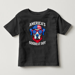 America’s Goodest Boy Dog Toddler T-shirt