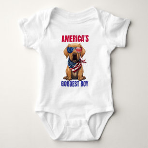 America’s Goodest Labrador Baby Bodysuit