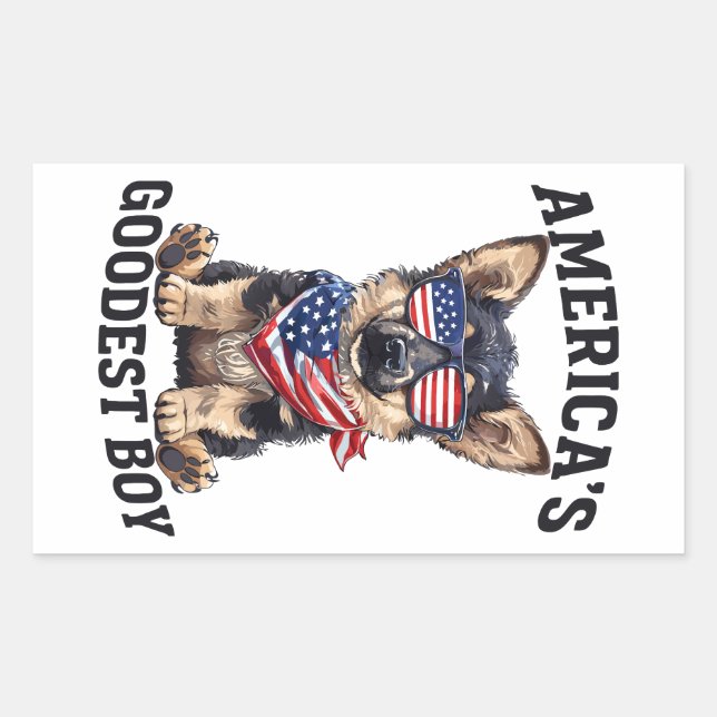 America’s Goodest Shepherd Sticker (Front)