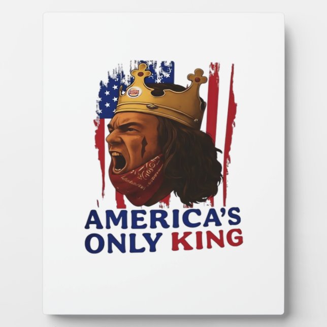 America’s Only King Plaque (Front)