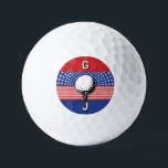 America’s Patriotic Golf Design Golf Balls<br><div class="desc">Americas Patriotic Golf Design by Edward Eksi,  Easy modification of TEXTS for your needs.</div>
