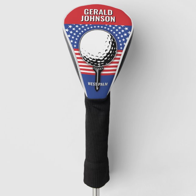 America’s Patriotic Golf Design Head Cover (Front)