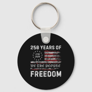 America Semiquincentennial July 4 2026 250 Years O Keychain