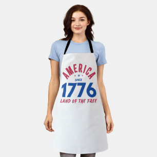 AMERICA SINCE 1776 LAND OF THE FREE  APRON