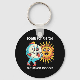 America Solar Eclipse 2024 4.08.24 The Sun Got Moo Keychain