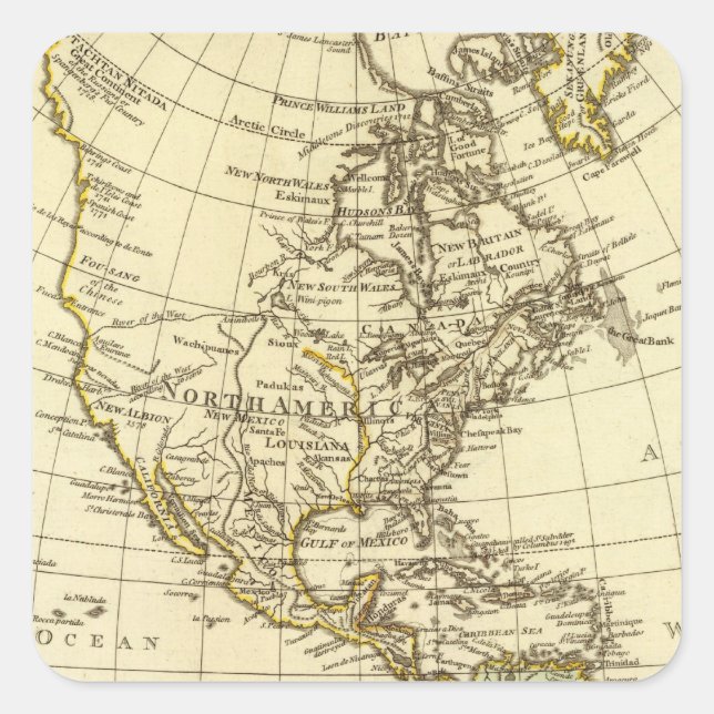 America Square Sticker (Front)