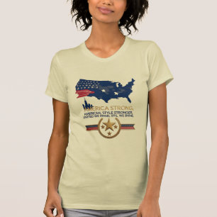America Strong – Elegant Power, Stylish Spirit T-Shirt