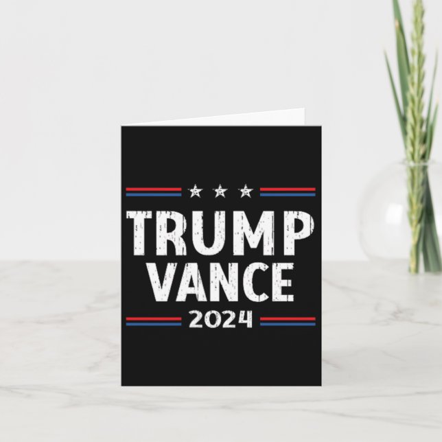 America Take America Back Trump Vance 2024 Vice Pr Card (Front)