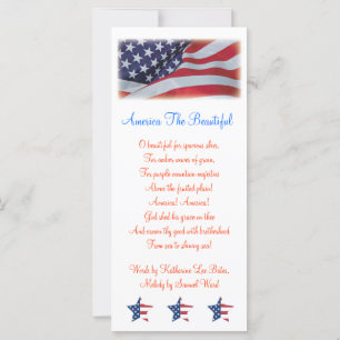 AMERICA THE BEAUTIFUL BOOKMARKS TEMPLATE