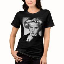 America the Beautiful by FpArt Black T-Shirt