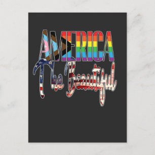 America The Beautiful - LGBTQIA Postcard