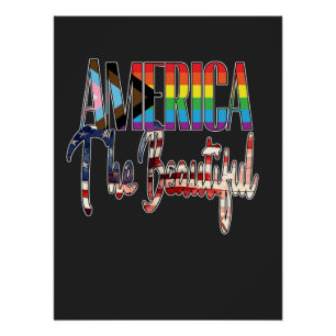 America The Beautiful - LGBTQIA Poster