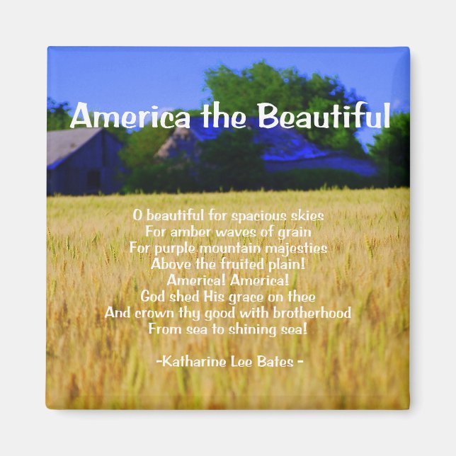 America the Beautiful Magnet (Front)
