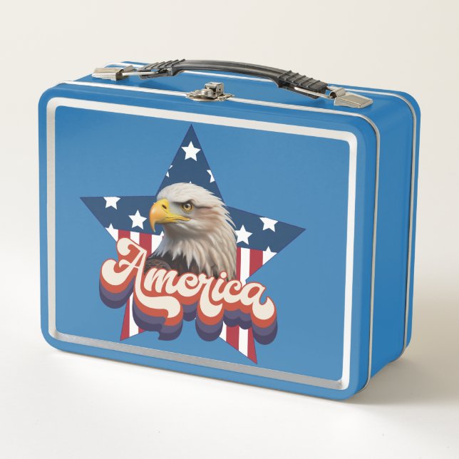 America the Beautiful  Metal Lunch Box (Front)